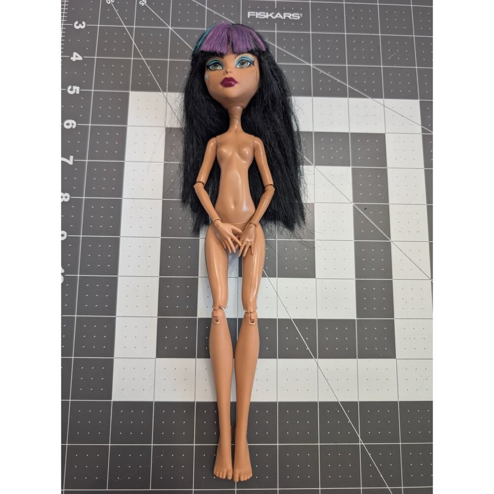 Monster High Creepateria Cleo de Nile 2013 Purple Teal‎ bangs doll only replace